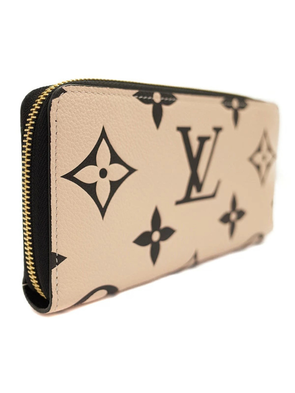Louis Vuitton Monogram Empreinte Zipper Zippy Long Wallet Round Brown